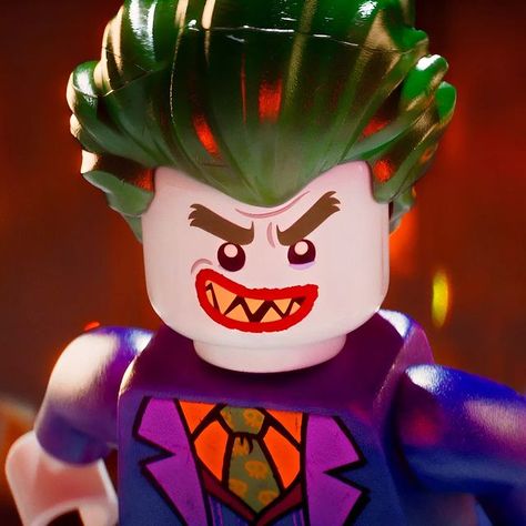 Lego Batman Movie Pfp, Joker Lego Batman, Disney Movie Villains, Movie Pfp, Lego Joker, The Lego Batman Movie, Movie Villains, Hollow Point, Lego Batman Movie