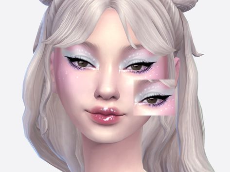 Sims 4 Eyeshadow, Deer Makeup, Asian Makeup Tutorials, Makeup Cc, Fairy Ears, Sims 4 Cc Makeup, Sims 4 Dresses, Sims 4 Cc Packs, Fairy Makeup