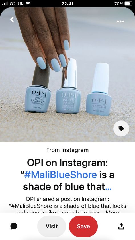 Opi Blue Colors, Opi Blue, Blue Nail, Spice Girls, Gel Color, Blue Nails, Shades Of Blue, Nail Inspo, Convenience Store Products