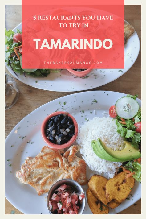 5 Restaurants You Have To Try in Tamarindo, Costa Rica - this beautiful country has such amazing food to offer, and these are some of the best places to eat in Tamarindo #costarica #tamarindo | www.thebakersalmanac.com Tamarindo Costa Rica Restaurants, Costa Rica Tamarindo, Costa Rica Restaurants, Costa Rica Pacific Coast, Costa Rico, Cost Rica, Arenal Costa Rica, Costa Rican Food, Costa Rica Adventures