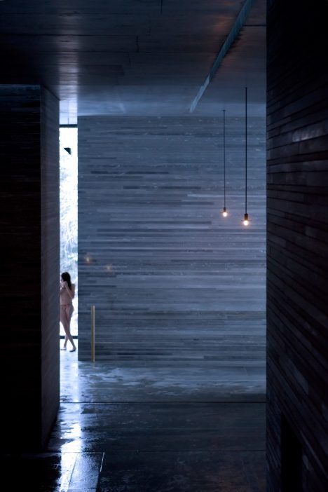 Vals by Peter Zumthor Zumthor Architecture, Peter Zumthor Architecture, Therme Vals, Bath Photography, Peter Zumthor, Ancient Greek Architecture, Thermal Bath, Chinese Architecture, Classical Architecture