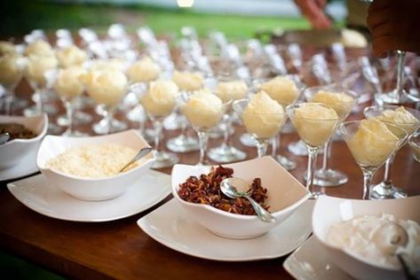 20 Delicious Food + Drink Bars Your Wedding Guests Will Love! | Festival Brides Omelette Bar, Grilled Cheese Bar, Mashed Potato Bar, Wedding Food Bars, Wedding Food Stations, Potato Bar, Table D Hote, Cheese Bar, Drink Bar