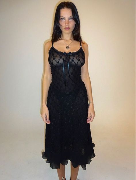 Symphony Dress, Acacia Brinley, Heart Fabric, Lacey Dress, Looks Chic, Black Heart, Looks Style, Small Batch, Long Black