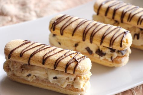 Tiramisu Ice Cream, Finger Biscuits, Ice Cream Sandwich Dessert, Sandwich Dessert, Ice Cream Sandwiches Recipe, Dessert Mini, Pastry Cook, Impressive Desserts, Sweet Cooking