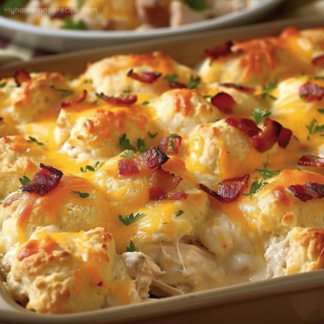 Chicken Bubble Biscuit Bake Casserole Recipe - My Home Made Recipe Chicken Biscuit Bubble Bake, Chicken Bacon Ranch Bubble Up Bake, Chicken Bubble Bake Biscuit Casserole, Bubble Chicken Casserole, Chicken Bubble Biscuit Bake, Chicken Pot Pie Bubble Up Casserole, Chicken Bubble Biscuit Bake Casserole, Chicken Bubble Up Bake, Casserole Recipes For Dinner Healthy