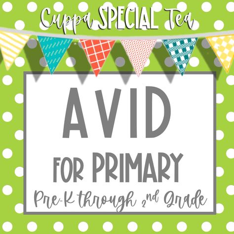 Avid In Primary, Avid Kindergarten Classroom, Avid Strategies Elementary, Avid Elementary Classroom, Avid Kindergarten, Avid Classroom Decorations, Avid Strategies, Tk Ideas, Elementary Activities