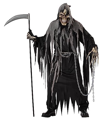 Grim Reaper Halloween Costume, Halloween Party Makeup, Grim Reaper Costume, Reaper Costume, Grim Reaper Halloween, Halloween Infantil, Halloween Costume Suit, Horror Costume, California Costumes