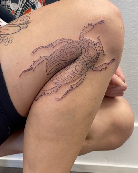 Eye Lash Tattoo, Really Bad Tattoos, Beetle Tattoo, Insect Tattoo, Bug Tattoo, Elbow Tattoos, Bicep Tattoo, Bad Tattoos, Dark Arts