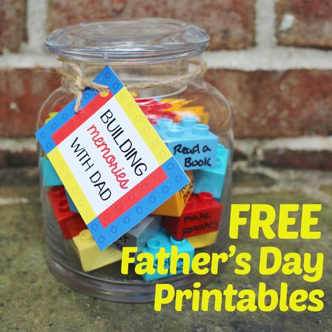 Building Memories Father's Day Gift idea & FREE Printables on our blog! Click to download your FREE Father's Day gift tags! Building Memories, Memory Activities, Diy Father's Day, Father's Day Activities, Father's Day Printable, Diy Father's Day Gifts, Father's Day Diy, Diy Building, Gifts For Photographers