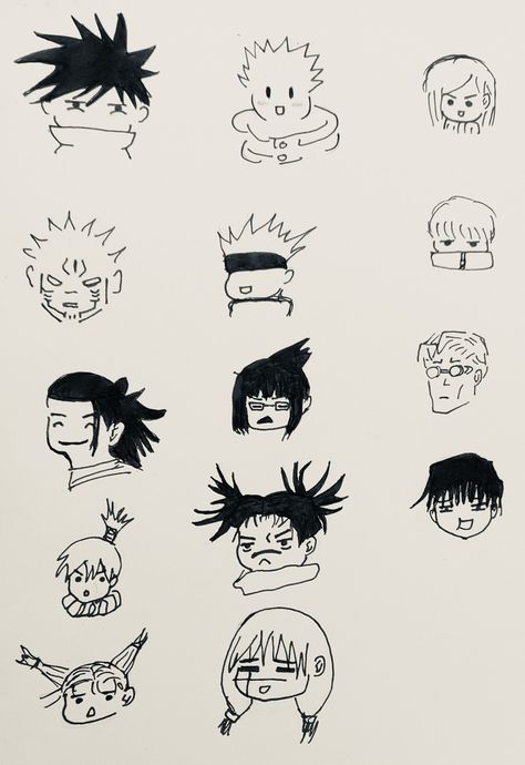 Jjk Doodles Manga, Choso Jujutsu Kaisen Drawing, Mahito Jjk Drawing Sketch, Jujutsu Kaisen Simple Drawing, Jjk Sketch Drawing Easy, Chibi Choso Drawing, Denji Drawing Easy, Yuta Drawing Jjk, Yuta Drawing Jjk Sketch