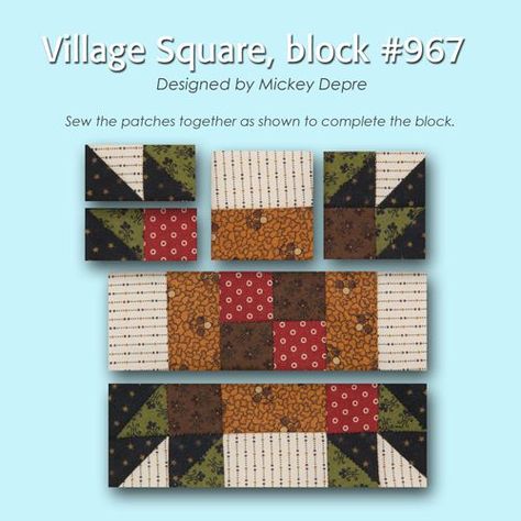 Churn Dash Quilt, Village Square, Patchwork Blocks, Paper Quilt, Flannel Quilts, Block Quilt, Spring Quilts, Magazine Shop, American Quilt