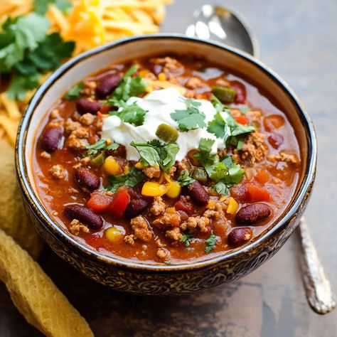 Award Winning Turkey Chili Recipe - elianarecipes.com The Best Turkey Chili, Turkey Chilli Recipes, Chicken And Leek Recipes, Mole Chili, Spicy Turkey Chili, Chili Turkey, Turkey Chilli, Turkey Chili Recipe, Leek Recipes