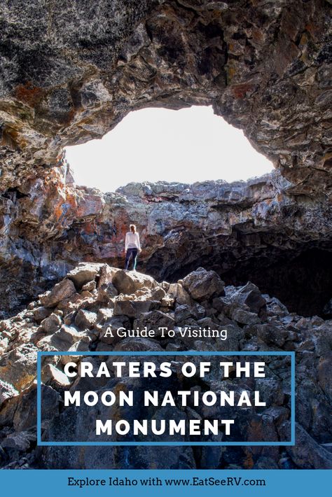 Looking for cool places to visit or things to do in Idaho? Make sure to add Craters of the Moon National Monument to your list. This awesome national park has hikes and cool views. Not to mention you can hike inside caves made from volcanic activity thousands of years ago! This cool spot in Idaho is worth a visit and this guide will show you what you need to know about visiting Craters of the Moon National Monument. Cool Views, Things To Do In Idaho, Pacific Coast Highway Road Trip, Explore Idaho, Idaho Adventure, Pinnacles National Park, Idaho Travel, Craters Of The Moon, Surreal Landscape