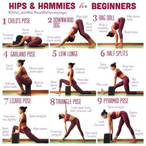 Dumbbell Workout Program, Hamstring Yoga, Slim Yoga, Yoga With Adriene, Poses For Beginners, Body Transformations, Hamstring Workout, Yoga Beginners, Pilates Training