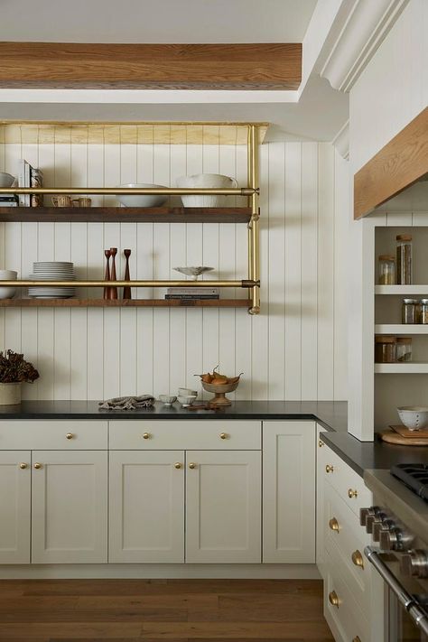 One of our favorite types of finish work at W Design is tongue & groove paneling. Today we're breaking down the different types (nickel gap, v groove, and beadboard). Shelving In Kitchen, W Design Collective, Tongue And Groove Panelling, Timeless Interior Design, Southern Design, Custom Shelving, Open Kitchen Shelves, Timeless Interiors, Sleepy Hollow