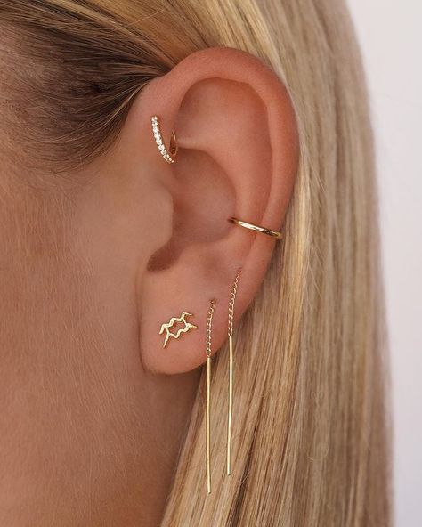 By Charlotte on Instagram: “Curated by Charlotte ✨Inspired by our eccentric and free-spirited Air sign Aquarius ♒️ Tap for stack details 💫 #bycharlotte…” Aquarius And Scorpio, Gemini And Sagittarius, Aquarius Sign, Age Of Aquarius, By Charlotte, Free Spirited, Free Spirit, Earings Piercings, Timeless Pieces