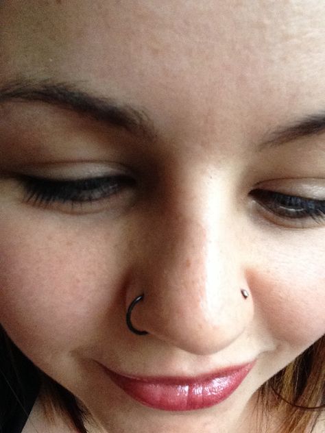 My double nostril piercing Nostril Piercing Both Sides, Double Nostril Piercing Both Sides, Double Nostril, Double Nostril Piercing, Nostril Piercing, Nostril Hoop Ring, Tattoos And Piercings, Both Sides, Body Art