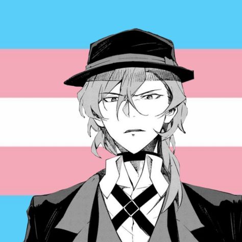 Pride Anime, Lgbtqia Pride, Trans Flag, Chuuya Nakahara, Flag, Anime