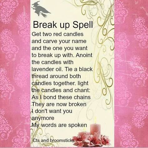 Spell For Breakup, Break Love Spell, Witchcraft Breakup Spell, Breakup Spell Jar, Breakup Spells Magic, Spells To Break Up A Couple, Break Up Spells Witchcraft, Spell To Break Up A Relationship, Break Them Up Spells