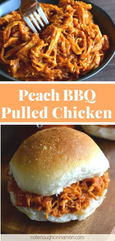 Peaches Recipes Dinner, Easy Cheap Summer Dinners, Fresh Peach Recipes Dinner, Pulled Chicken Meals, Healthy Firehouse Meals, Peach Meals, Quick Summer Dinner Ideas Weeknight Meals Easy, Bbq Peaches, September Dinner Ideas