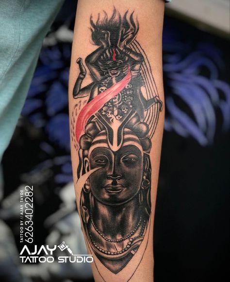 Kali Mata Tattoo Designs, Kali Mata Tattoo, Kali Tattoo Design, Mata Tattoo, Cheap Tattoos, Shiva Kali, Kali Tattoo, Good Tattoo, Coverup Tattoo