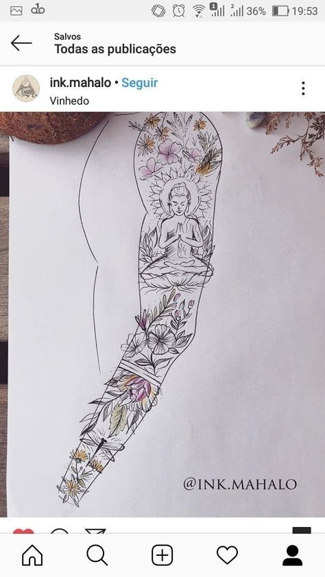 Arm Sleeve Tattoos For Women, Mystical Tattoos, Boho Tattoos, Floral Tattoo Sleeve, Dope Tattoos For Women, Spiritual Tattoos, Arm Sleeve Tattoos, Cute Tattoos For Women, Sleeve Tattoos For Women