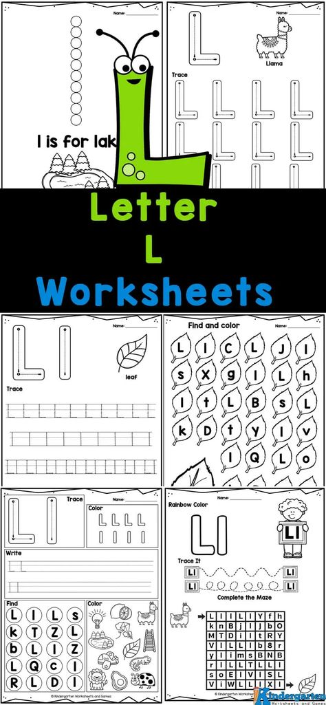 Letter L Crafts, Letter L Worksheets, Letter P Worksheets, Free Printable Alphabet Worksheets, Letter B Worksheets, Letter Recognition Worksheets, Printable Alphabet Worksheets, Alphabet Letter Crafts, Cursive Practice