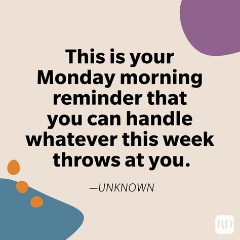 Mondays typically have a bad rep, but it's time to reclaim the day and start off your week right with these Monday motivation quotes. The post 55 Monday Motivation Quotes for an Inspiring Start to the Week appeared first on Reader's Digest. Monday Motivation Quotes, Teamwork Quotes, Inspirational Poems, Monday Quotes, Work Motivational Quotes, Back To Reality, Karma Quotes, Leadership Quotes, Morning Motivation