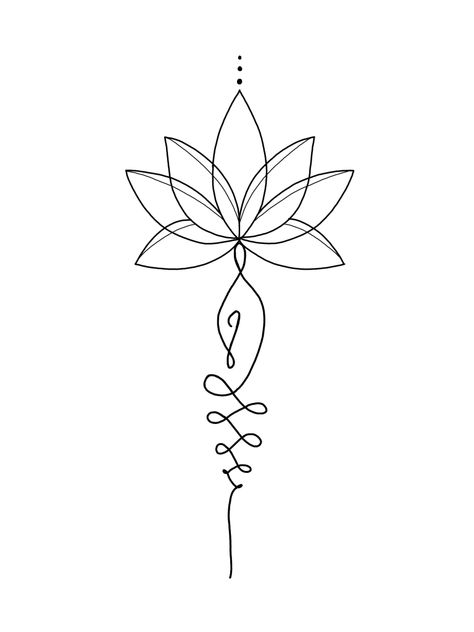 195+ Meaningful Unalome Tattoo Ideas (2023) - TattoosBoyGirl Simple Boho Tattoos, Lotus Spine Tattoos For Women, Simple Leg Tattoos Women, Lotus Chest Tattoo, Lotus Flower Spine Tattoo, Simple Sternum Tattoo Women, Lotus Back Tattoo, Unalome Tattoo Ideas, Lotus Unalome Tattoo