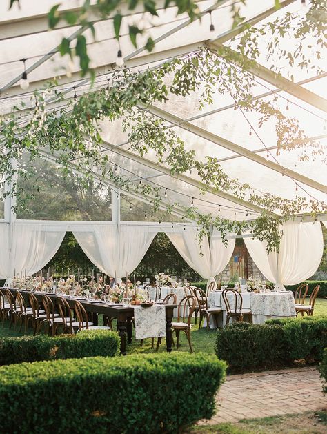 Tuscan Style Wedding, Lake Wedding Reception, Outdoor Wedding Venues Texas, Commodore Perry Estate, Tent Wedding Reception, Tuscan Inspired Wedding, Monique Lhuillier Wedding, Luxury Weddings Reception, Wedding Backyard Reception