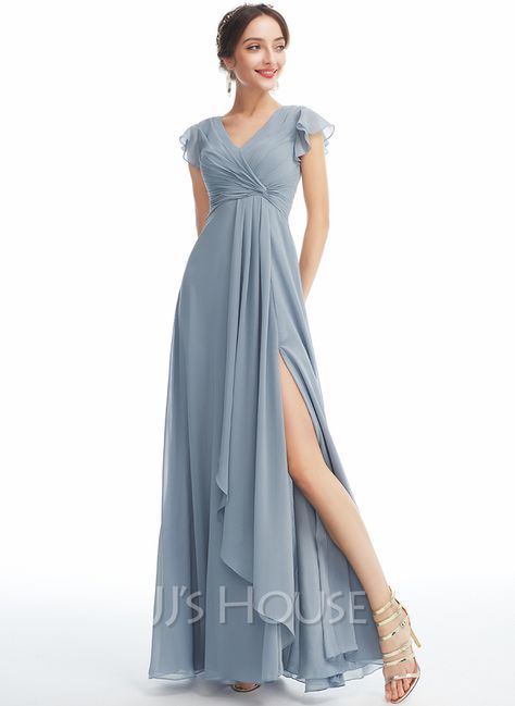 JJ's House Dusty Blue Winter Bridesmaid Dresses, Dusty Blue Bridesmaid Dresses With Sleeves, Dusty Blue Dress Casual, Modest Dusty Blue Bridesmaid Dresses, Blue Bridesmaid Dresses Sleeves, Short Sleeve Bridesmaid Dress, Dusty Blue Dress, Princess Bridesmaid Dress, Mermaid Bridesmaid