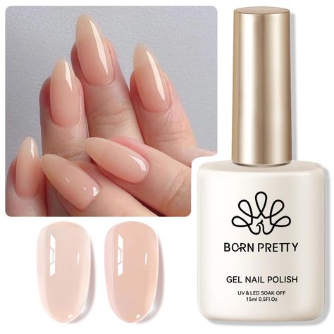 PRICES MAY VARY. BORN PRETTY 15ml jelly gel nail polish.Apply several layers to build up the color from clear transparent to solid opaque. Different layers will get different effect. EASY APPLICATION AND GOOD TENACITY: The series of nude pink gel nail polish set is long lasting for 21+ days with perfect shine under proper application - With base gel top coat under the full application process.High durability and intense pigmentation makes it stay last longer and brings you brilliant shine finish Nail Polish Jelly, Nude Gel Polish, Jelly Gel Nail Polish, Translucent Skin, Pedicure Nail Designs, Natural Nail Care, Pink Gel Nails, Gel Polish Nail Art, Nail Art At Home