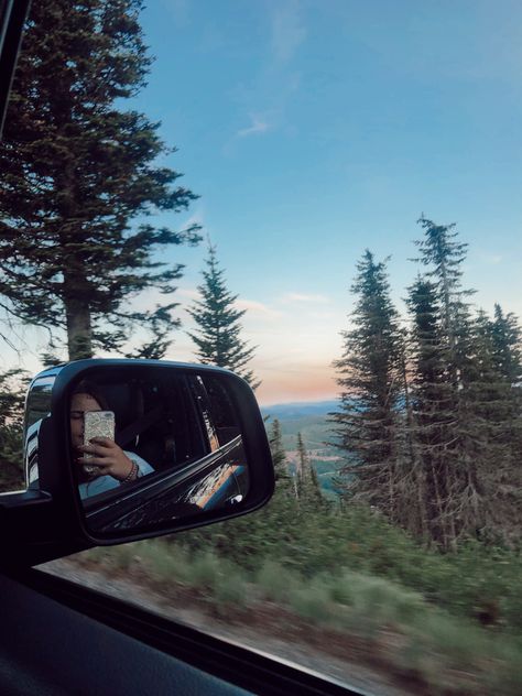 Mount Spokane Spokane Aesthetic, Drive Aesthetic, Mountain Drive, Car Mirror, Drive, Lifestyle