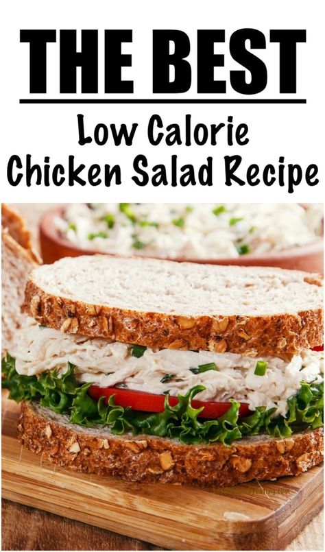 Healthy Chicken Salad Recipe | Lose Weight By Eating Low Calorie Chicken Salad Recipe, Low Calorie Chicken Salad, High Protein Chicken Salad, Healthy Chicken Salad Sandwich, Low Carb Sandwich, Low Carb Chicken Salad, Best Chicken Salad Recipe, Chicken Salad Sandwich Recipe, Healthy Chicken Salad Recipe