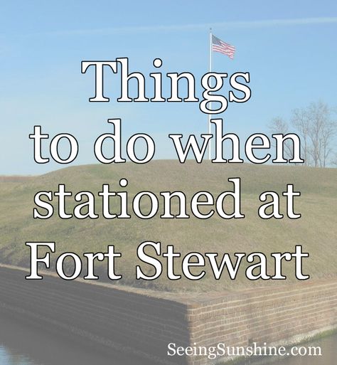 The ultimate guide of things to do and places to eat when stationed at Fort Stewart // Seeing Sunshine Hinesville Georgia, Fort Stewart Georgia, Moving To Georgia, Army Wife Life, Playhouse Plans, Georgia On My Mind, Army Life, Army Love, Military Spouse