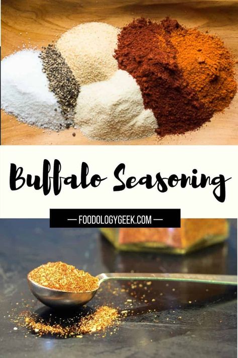 Buffalo Chicken Seasoning Recipe, Buffalo Wing Dry Rub Recipe, Buffalo Chicken Seasoning, Buffalo Dry Rub Recipe, Buffalo Seasoning Recipe, Buffalo Seasoning, Diy Seasonings, Easy Baked Chicken Breast, Homemade Dry Mixes