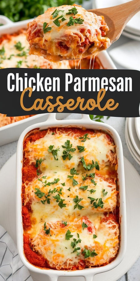 Parmesan Crusted Chicken Casserole, Make Ahead Chicken Parmesan Recipe, No Fry Chicken Parmesan, What To Make With Marinara Sauce, Chicken Cutlet Parmesan Recipes, Chicken And Marinara Recipes, Make Ahead Chicken Parmesan, Recipes With Marinara, Chicken With Marinara Sauce