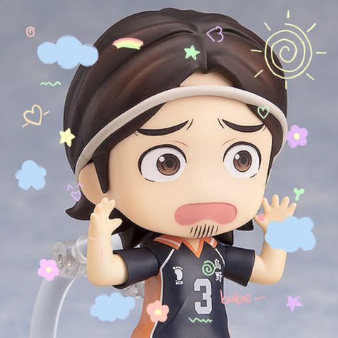 Haikyuu Figures, Haikyuu Nendoroid, Nendoroid Icon, Azumane Asahi, Nendoroid Anime, Photo Widget, Haikyuu 3, Anime Dolls, Good Smile