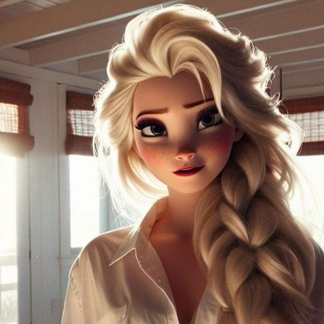 Elsa Fanart Modern, Elsa Frozen Pictures, Princess Artwork, Disney Female Characters, Disney Princess Anime, Anime Disney, Frozen Pictures, Disney Princess Artwork, Disney Princess Elsa