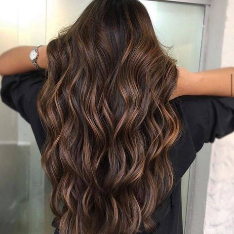 Color Balayage Brunette, Coffee Hair Color, Hair Melt, Brown Hair With Caramel Highlights, Hairstyle Color, Coffee Hair, Color Balayage, Brown Hair Inspo, Brunette Hair With Highlights