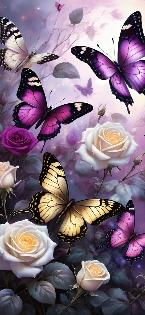 I create stunning digital phone and tablet wallpapers. Pink Ribbon Wallpaper, Butterflies Painting, Aquarium Live Wallpaper, Butterfly Inspiration, Butterflies Wallpaper, Tablet Wallpapers, Art Papillon, Howard Johnson's, Beautiful Butterfly Pictures