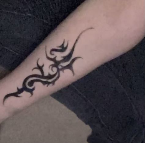 Emo Tattoo Sleeve, Emo Sleeve Tattoo, Forearm Tattoos Grunge, Emo Arm Sleeve Tattoos, Emo Hand Tattoo Ideas, Cybersigil Tattoo Forearm, Hand Tattoo Cybersigil, Neo Tribalism, Cousin Tattoos