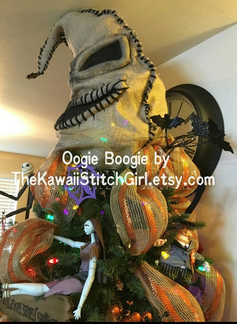 Tim Burton Movie, Christmas Tree Topper, Oogie Boogie, Tree Topper, Christmas Tree Toppers, Tim Burton, Tree Toppers, Nightmare Before, Holidays Halloween