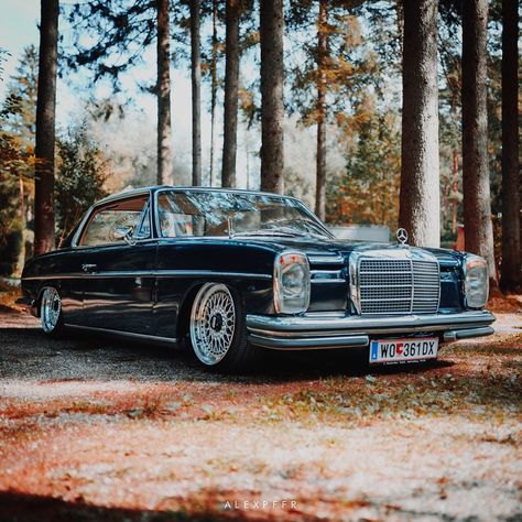 Mercedes-Benz W114 coupe #mercedes #coupe W114 Coupe, Mercedes W114, Mercedes Benz Coupe, Old Mercedes, Mercedes Benz Maybach, Old Vintage Cars, Daimler Benz, Old School Cars, Classic Mercedes