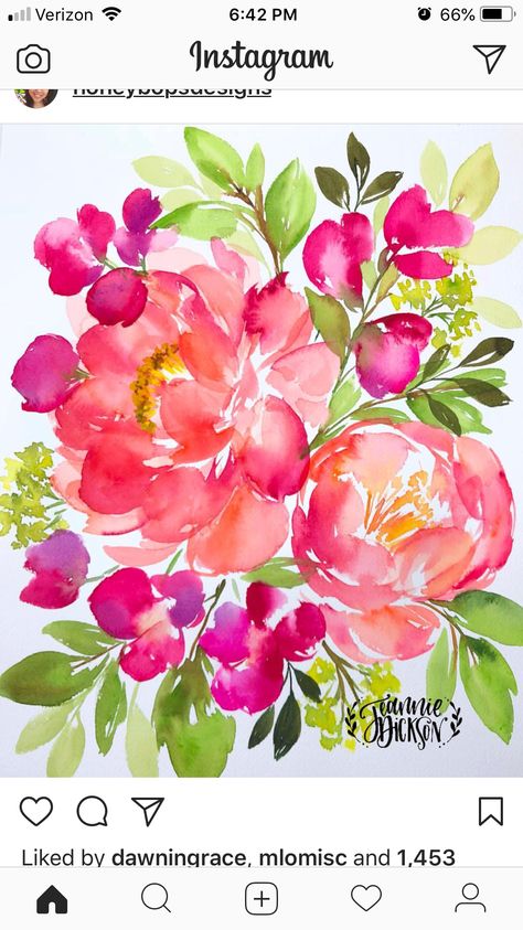 Maximalist Watercolor, Watercolour Floral Bouquet, Loose Abstract Watercolor Flowers, Flower Power Art, Fuchsia Flowers Watercolour Painting, Watercolor Flowers Pattern, Loose Watercolor Flowers, Aqua Art, Watercolor Flower Allover