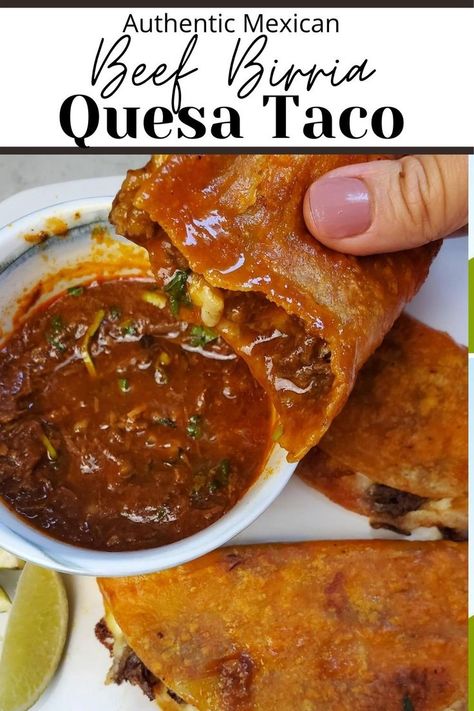 Authentic Taco Recipes Mexican Style, How To Make Authentic Mexican Tacos, Mexican Street Tacos Beef, Red Tacos Recipe, Dipped Tacos Recipes, How To Use Beef Broth, Authentic Beef Tacos, Dipping Tacos Recipe, Street Taco Dip