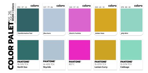 Color Trend SS 26 - WGSN + Coloro :: Behance Blue Aura, Color Forecasting, Color Trends Fashion, Fashion Creative, Color Studies, Print Trends, Spring Trends, Creative Direction, Pantone Color