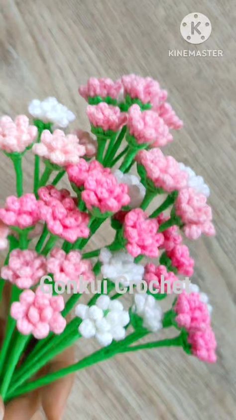 Baby Breath Crochet, Baby's Breath Crochet, Crochet Gypsophila, Crochet Camilla Flower, Crochet Pink Flower, Baby S Breath, Flowers And Leaves, Crochet Jewelry, Baby Pink