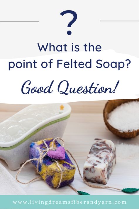 If you have ever wondered what is felted soap used for or why do people make felted soap, then you are not alone! We get this question a lot so we decided to make a blog post about it. Learn about all the benefits of the ancient art of felted soap. Spoiler: the felt doesn't just make soap prettier! #feltedsoap #craftquestions #felting Wool Covered Soap, Felted Soap How To Make, Needle Felting Soap, Needle Felted Soap, Felted Soap Designs, Wet Felting For Beginners, Felted Wool Projects, Felting Soap, Felted Soap Tutorial