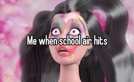 Memes Girls Can Relate To, Funny School Relatable, Girl Relatable, School Relatable, Relatable School, School Air, Barbie Funny, Relatable Funny, School Funny